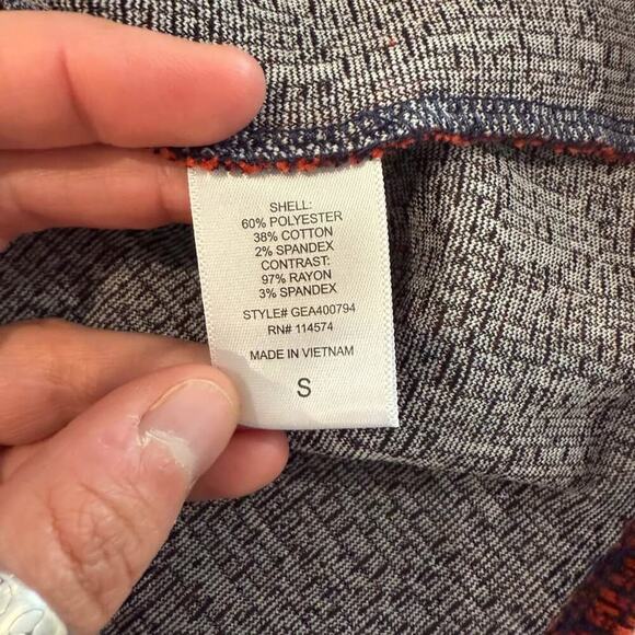 Ro & De Anthropologie Red Boucle Peplum Blouse Top Women’s Small Balloon Sleeve - Picture 4 of 5